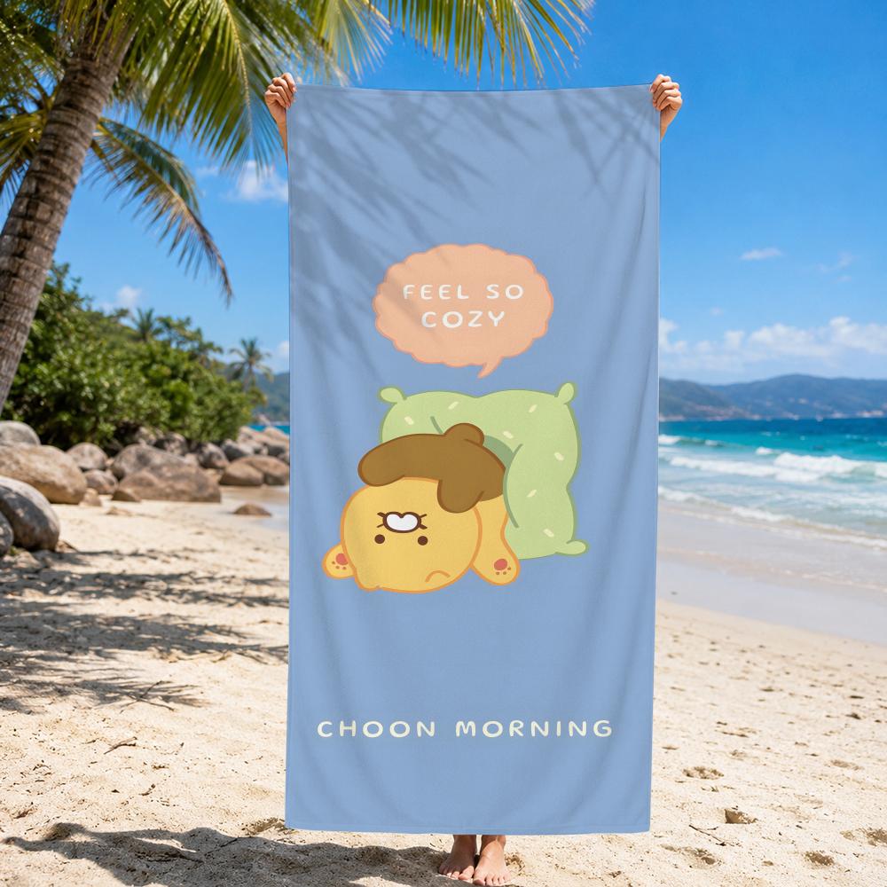 Cartoon C-Choonsiks Towel Dry Microfiber Bath Towel for Swimming Surfing Camping Unisex Holiday 50X100cm
