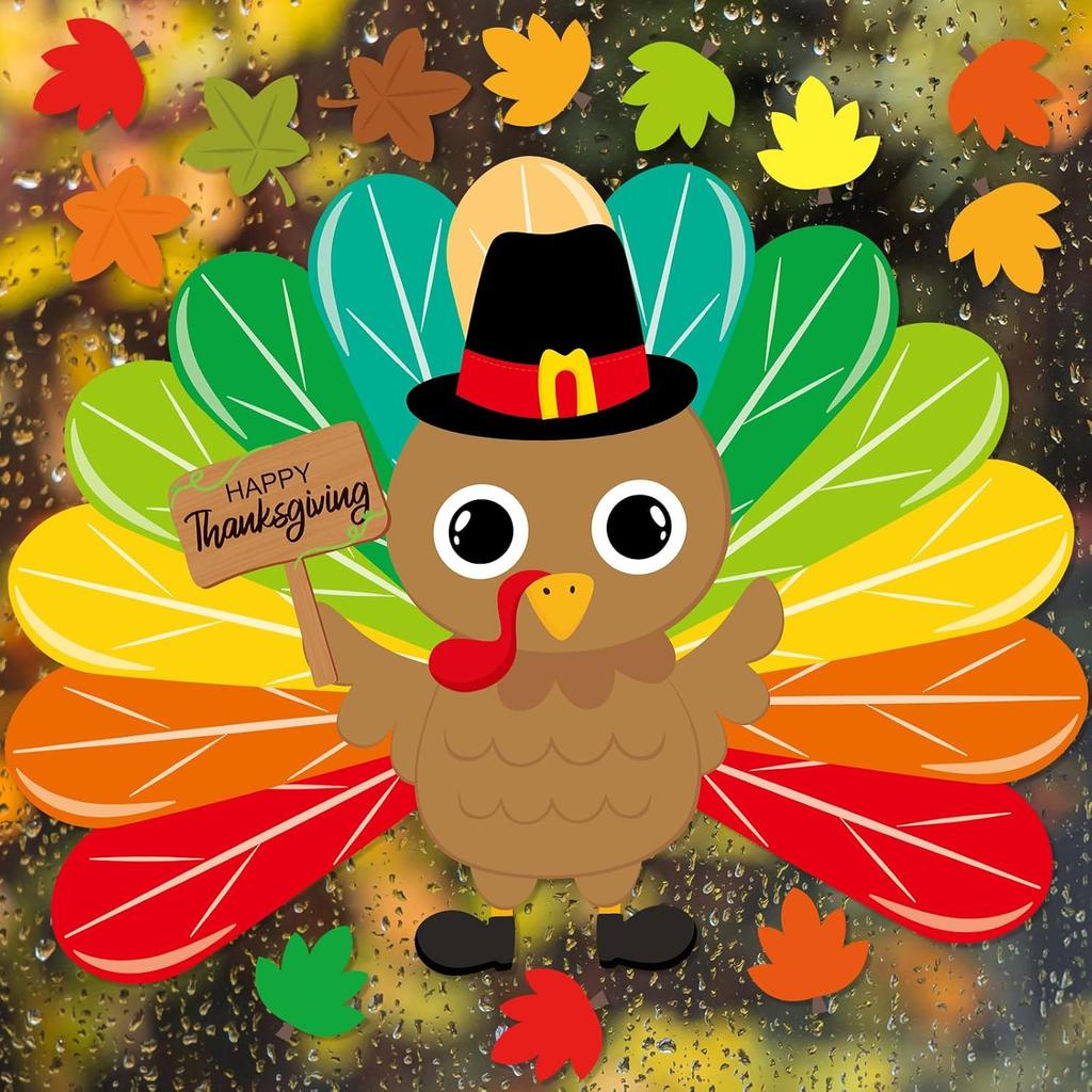 Ceiba Tree Turkey Bulletin Board Decoration Set Thanksgiving Turkey Cutouts Fall Classroom Decor School Supplies