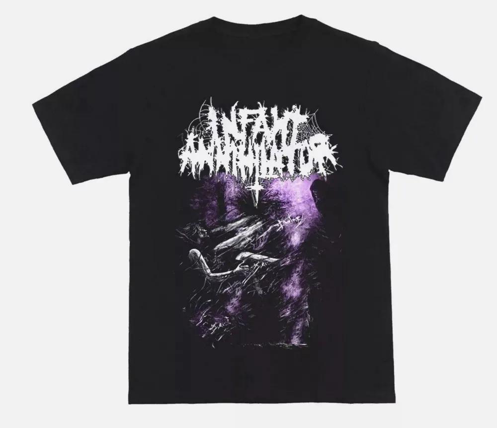 Unisex Short Sleeve Crew Neck Cotton T Shirt Infant Annihilator Band XXXXL