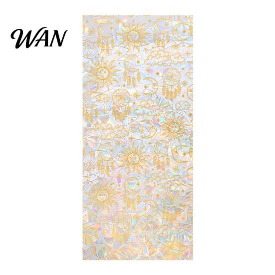 Decorative Window Film Rainbow Privacy Film, Stained Glass Pattern Sticker, Static Sunlight Reflecting Sticker Cling, Sun Blocking Reusable Decals for