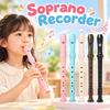 Portable Soprano Recorder Removable Vertical Flute 8 Hole Long Flute Classroom Performance