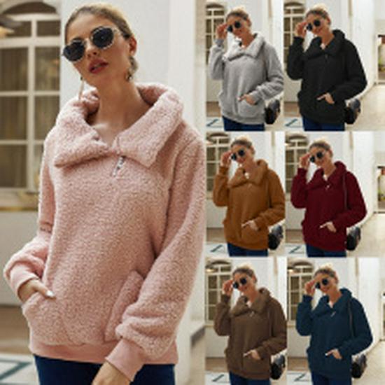 Women's 2026 Autumn/Winter Corduroy Long Sleeve Pocket Cardigan