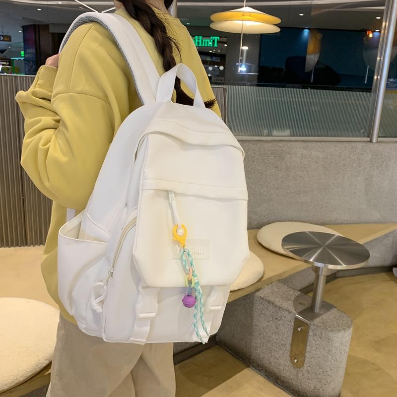 Children's Schoolbag Grade 3-6 Primary School Backpack Solid Color Women's Backpack