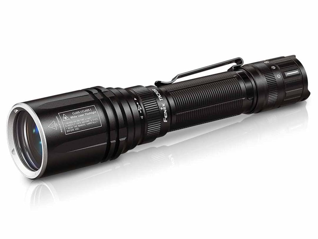 

Fenix TK30R Maximum Beam Distance IP68 Waterproof and Class 1 Laser Flashlight, LEP, 1500m, Dustproof, USB-C Rechargeable, чорний