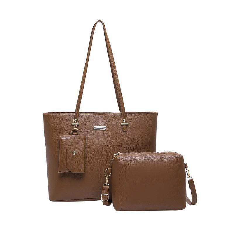 

Simple Tote Bag Women 2026 New Style Trendy Foreign-style Large-capacity Shoulder Commuting Underarm one size коричневий