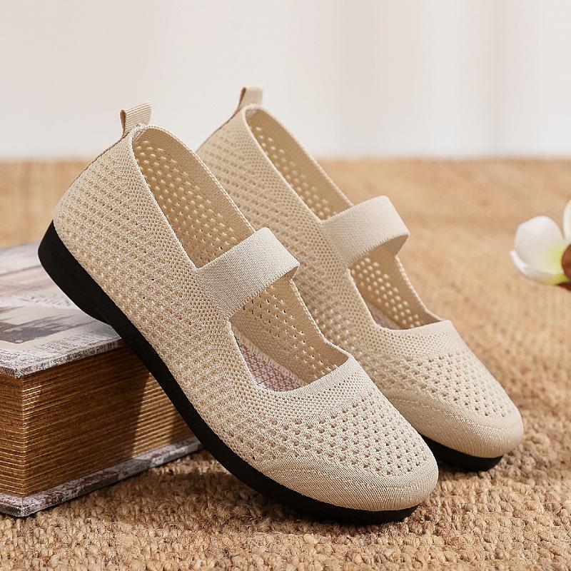 

Весенне-летние новые тканевые туфли женские туфли дышащая нескользящая полиуретановая подошва нескользящие износостойкие удобные повседневные туфли 35
