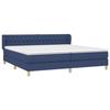Maison Exclusive - Sommier à lattes de lit avec matelas Bleu 200x200 cm Tissu