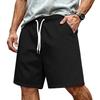 Pantaloncini da uomo basic con coulisse, vestibilità ampia, casual, sportivi, estivi, con elastico regolabile in vita e tasche laterali, per l'uso quotidiano