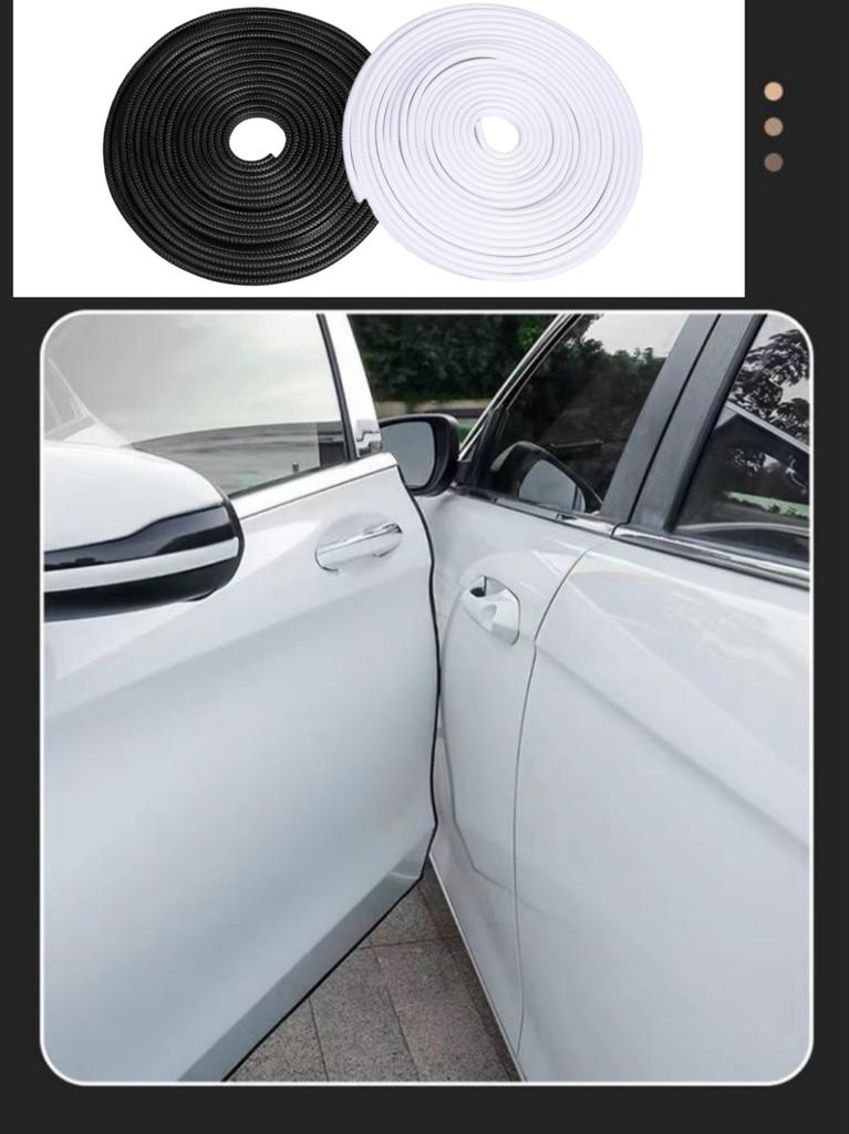 5M Car Rubber Door Sealing Strips Protector Car Door Edge Anti-Scratch Protector Car Door Clip-on Anti-collision Strip