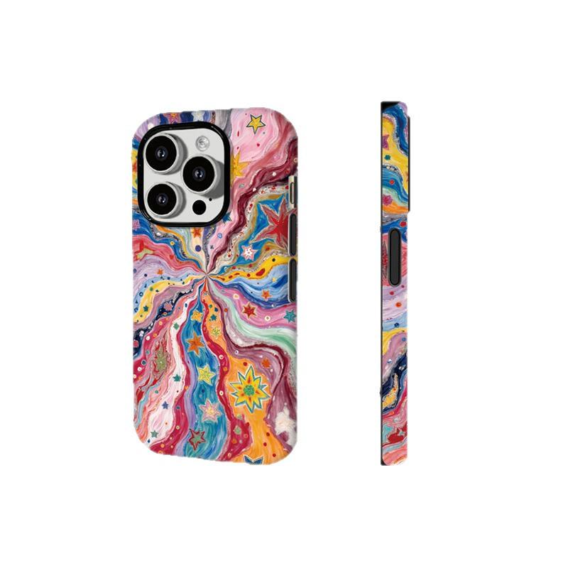 Multi-brand Glitter Star Case for iPhone 17 Pro Max, Huawei, Oppo, Xiaomi, and Vivo Phones
