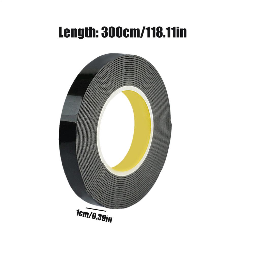 2-sided Tape for Car Trim Thickened Strong Adhesion Double-Sided Tape for Vehicle Decor for Moldings Badges Temporary Parking