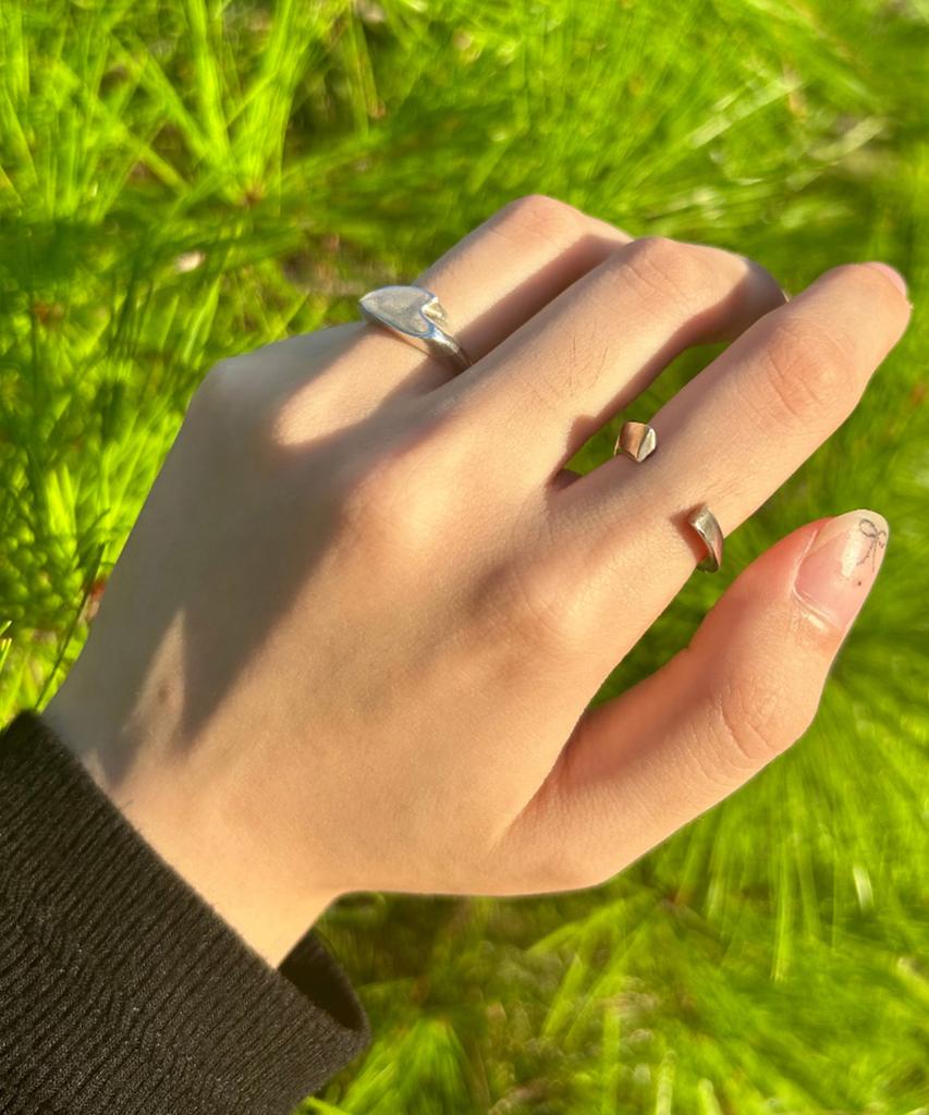Oesalang Horizon Logo Play 925 Silver Ring