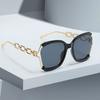 New In Fashionable Sunglasses Women Uniquely Designed Gradient Lenses Golden Chain Decoration For Women Glasses Sunglasses Women