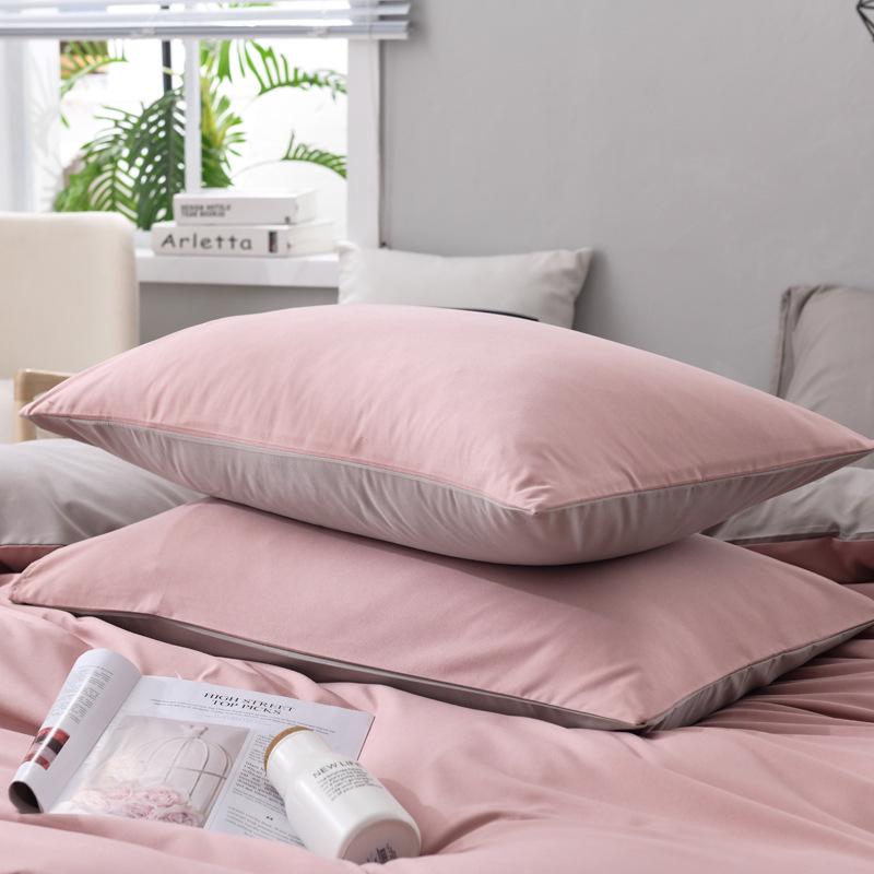 Nordic Simple Solid Color Pillowcase Set - 47x74cm (Pair)