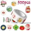 500Pcs/Roll Little Happiness - Lucky Life Kids Rewards Stickers - DIY Scrapbooks Album Decor Sealing Label Decals