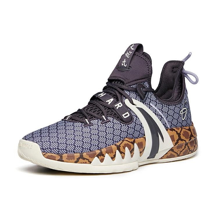 New Anta GH2 Wear Resistant Slip Resistant Low Top Performance Basketball Shoes Men's Taupe 112131103-9