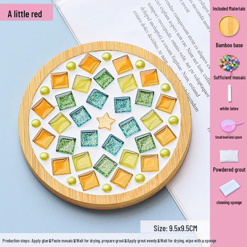 DIY Mosaic Coaster Kit for Kids: Creative Father's Day Craft