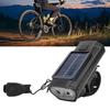 Luce Bici Solare Impermeabile Anti   Alta Luminosità Integrata Tromba Bici Solare Luce Anteriore per Ciclismo Notturno