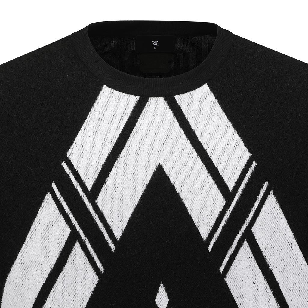 ANEW GOLF Men Line Point Round Sweater_Bk