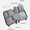 7pcs/set Travel Storage Bags Multi-Functional Clothing Organizer Pouches Categorized Clothes Bags for Trip and Home Use