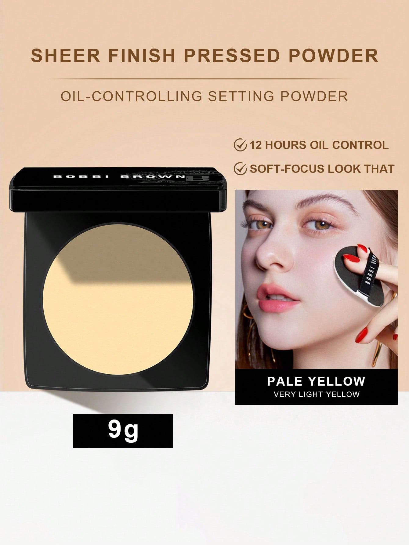 

Bobbi Brown Sheer Finish Pressed Powder | #1 9г (0,31 унции.) PALE YELLOW