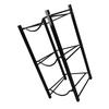 Water Bottle Jug Stand Single Row 3 Tier Water Dispenser Rack Detachable Water Storage Shelf for Home Office Black