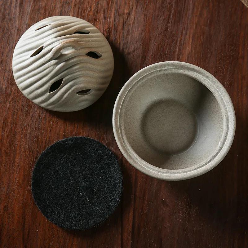 Indoor Sandalwood Incense Burner, Agilawood, Ceramic Aromatherapy Stove, Kodo Tea Ceremony, Zen Coarse Pottery Ornaments
