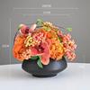 High-End Artificial Flower Arrangement with Ceramic Vase