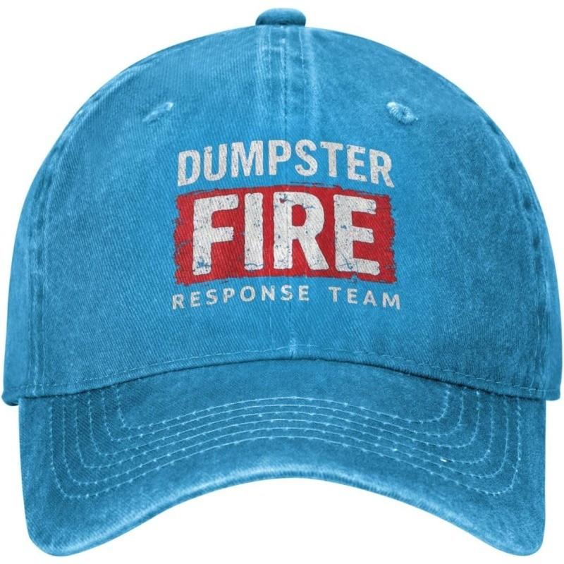 Dumpster Fire Response Team Baseball Cap Vintage Distressed Cotton Casual Hat Unisex Can Be Adjusted