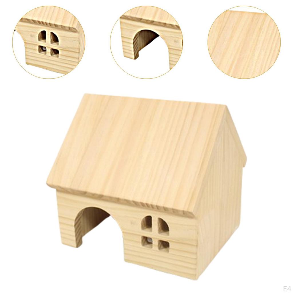 Hamster House Exploration Toy Cabin Hideaway Pet Shelter Cage Accessories for Mouse Chinchilla Rat