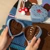 Heart Design Jewelry Organizers Denims Multi Compartment Storage Box For Earrings Necklaces Rings Travel Essential