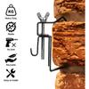 Gadpiparty 6pcs Brick Hanger, Brick Wall Clips, Hand Twist Brick Wall Clips, Adjustable Brick Wall Hanging Clips, No Drill Brick Hangers, for Hanging