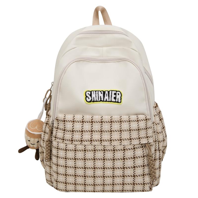 Children's Schoolbag Women's Plaid Backpack Student Backpack
