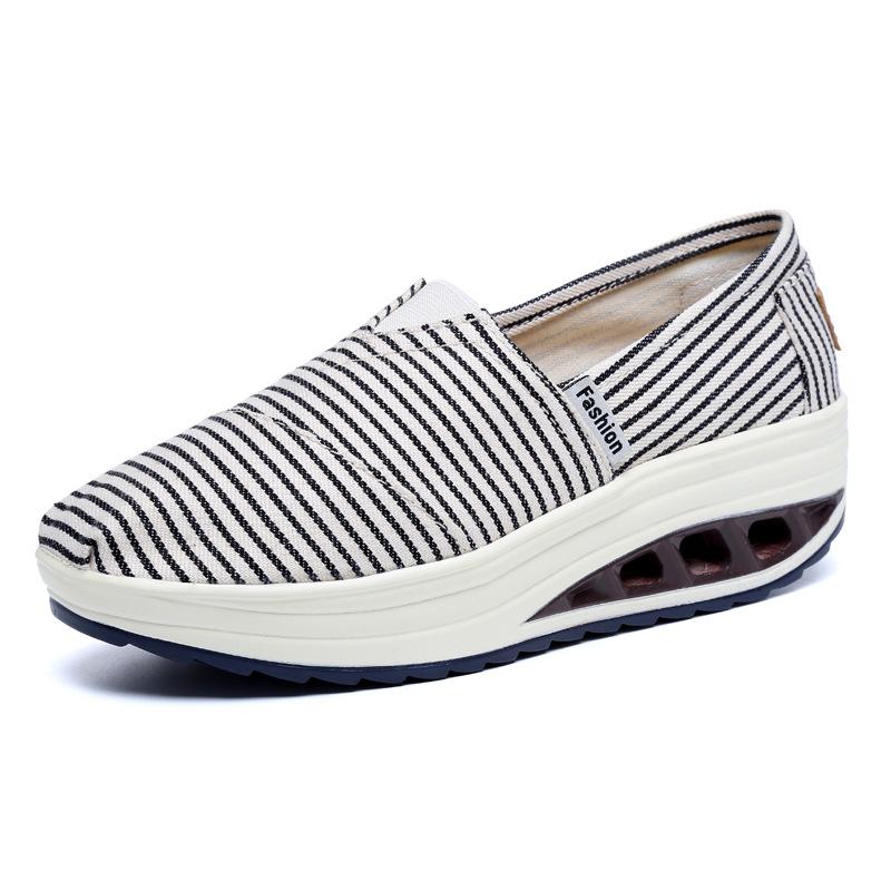 

Мода Путешествия Улица Весна Женская Обувь Студенческие Холщовые Туфли Тканевые Туфли Ленивые Туфли Туфли-качалки Удобные Повседневные Универсальные 34