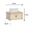 INS Style Dopamine Color Tissue Box with Clock, Creative High-Value Desktop Ornament, Decorative Table Clock for Bedroom Bedside