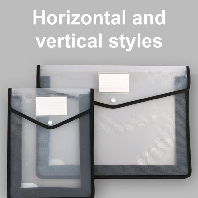 File Folder Wallet Hold 600 Sheets Horizontal/Vertival Folder Water Resistant File Pocket Document Organizers For Office