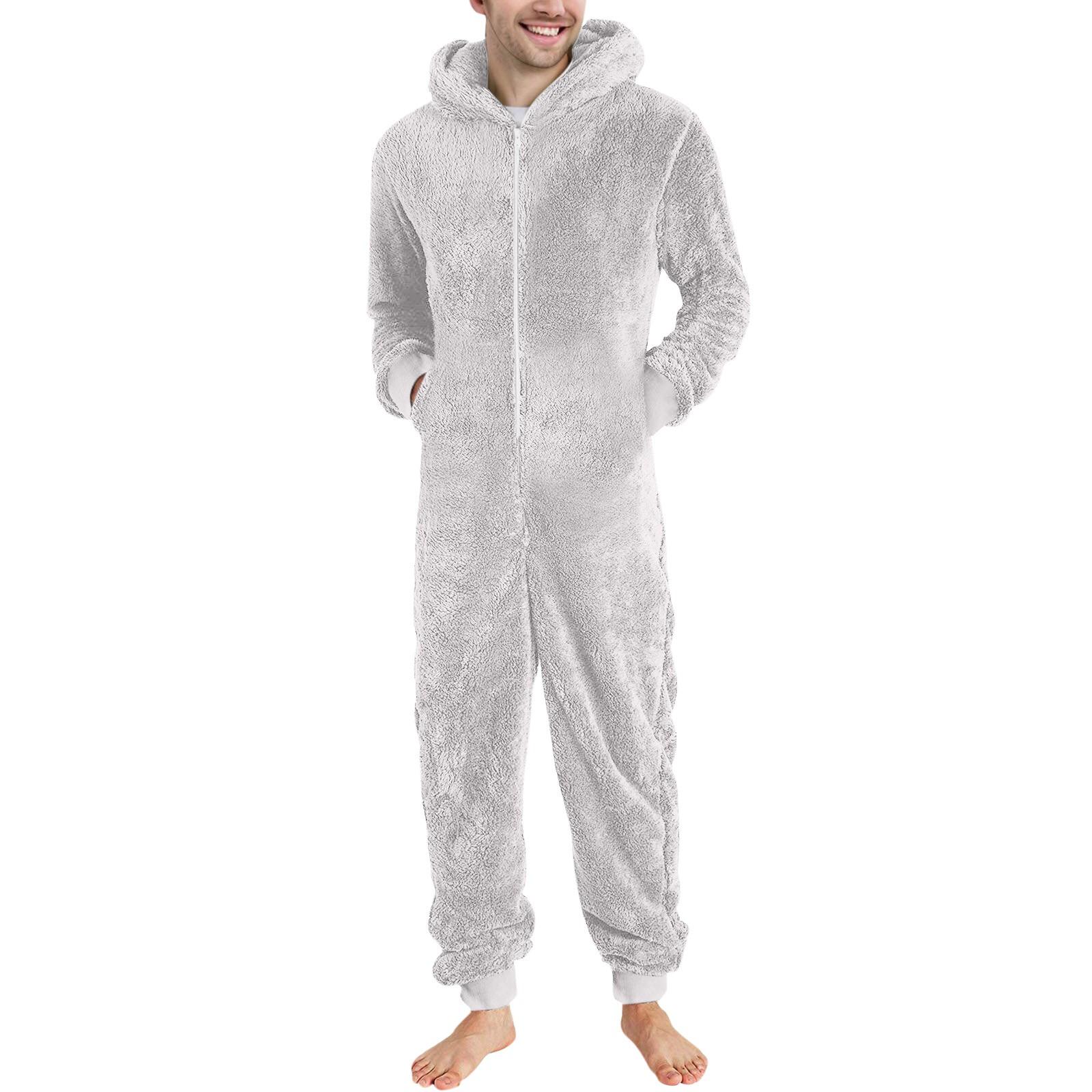 Мужской сплошной цвет с длинным рукавом с капюшоном и карманом на молнии — фото 6