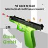 Black Glock Automatic Shell Ejection Soft Bullet Toy Gun G18 Airsoft Pistol Armas Children CS Shooting Weapons Gun Toy for Boys