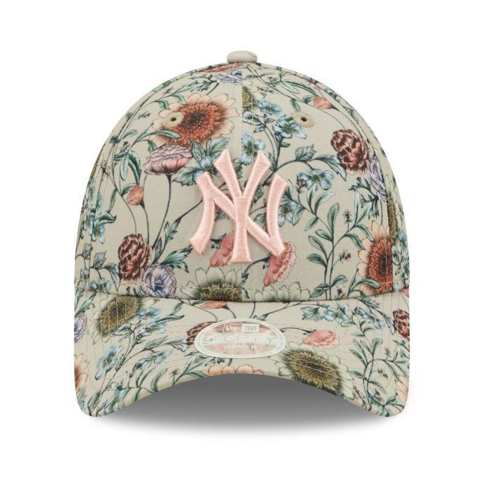 New Era 9Forty Femme Cap - FLORAL New York Yankees stone