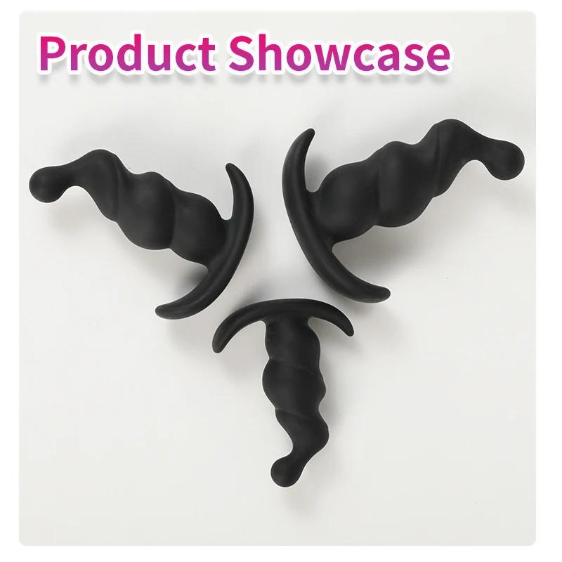 Wearable Anal Plug Dildo Realistic Butt Plug Sex Toys for Women /Men Masturbators Anal Toys Butt Plug Anus Pull Bead