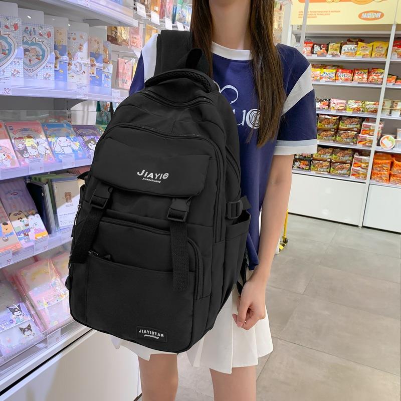 

New schoolbag, large-capacity backpack for primary school students, light backpack for junior and high school students, multi-compartment backpack. чорний