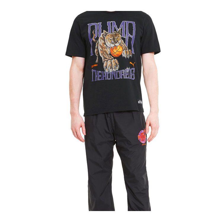 PUMA X The Hundreds T Shirts Men's Crew Neck Moderate Other 596750-01