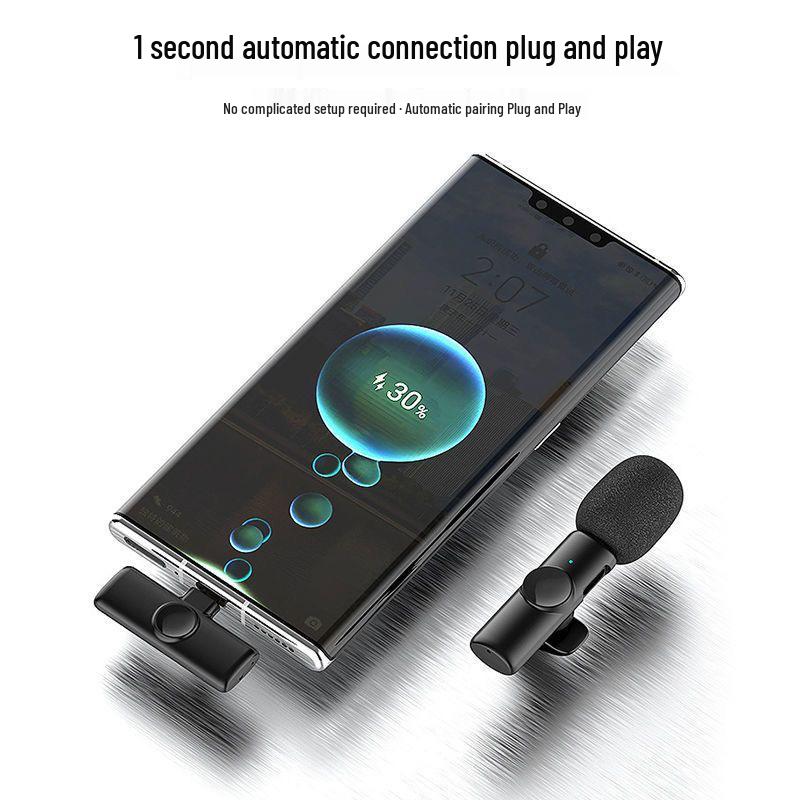 K11 Wireless Lavalier Microphone for Mobile Live Streaming, Interviews & Recording with Noise Reduction