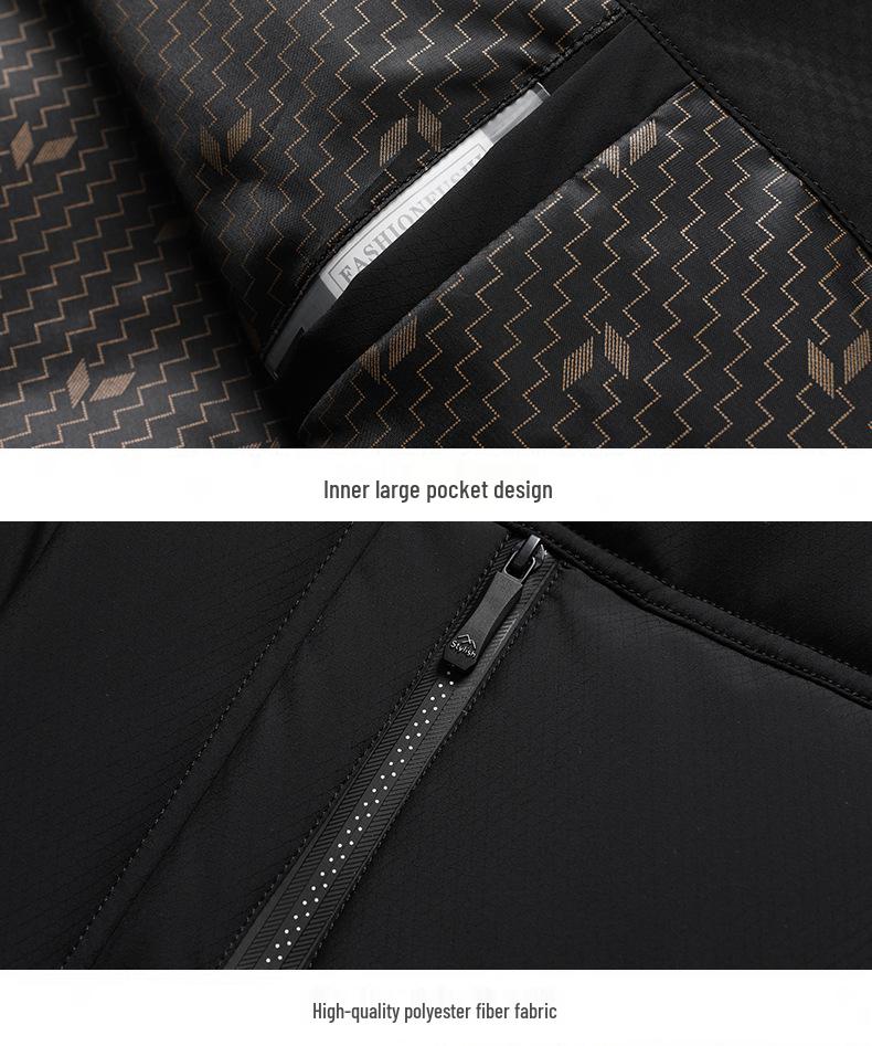 2025 Autumn/Winter Men's Hooded Down Jacket: Warm, Casual, Cold Protection for Middle-aged