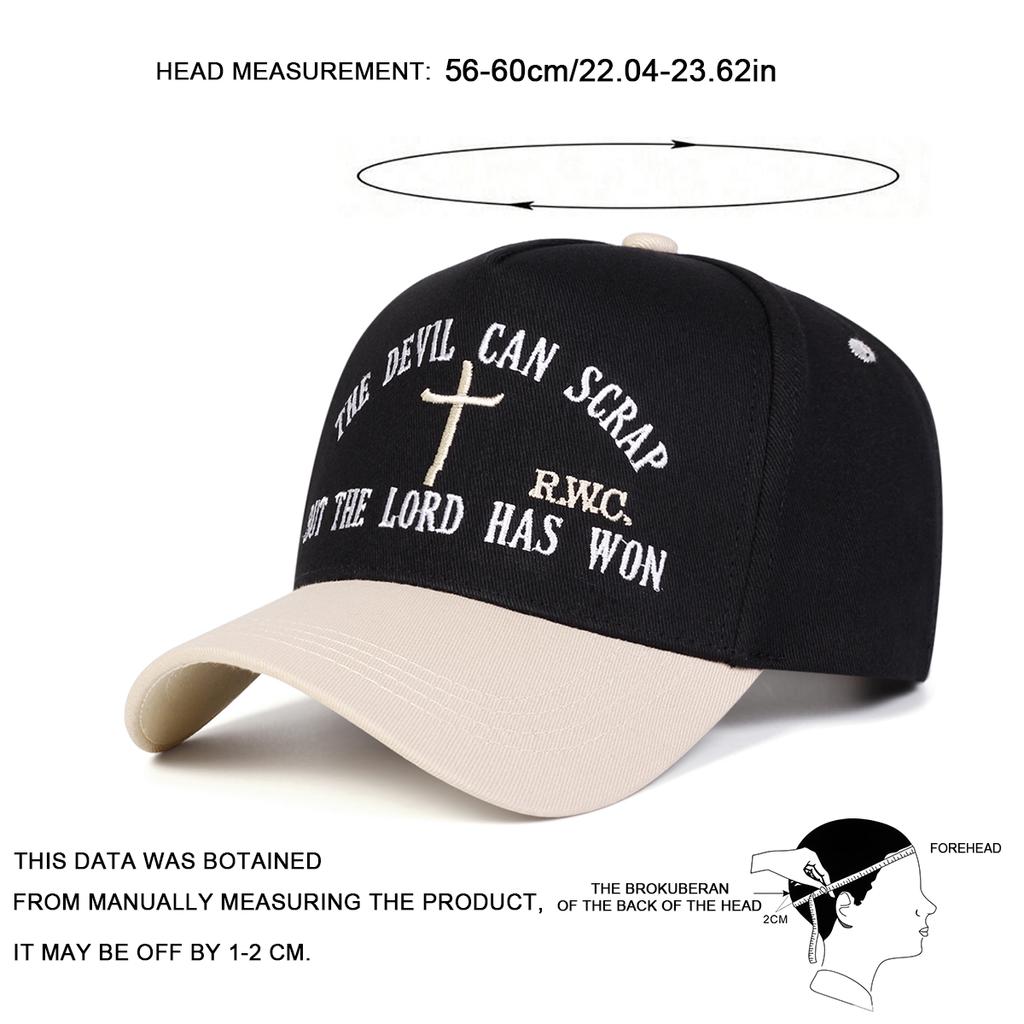 Unisex BUT THE LORD HAS WON Embroidery Baseball Caps Spring Autumn Outdoor Adjustable Casual Hats Sunscreen Hat Sports Cap