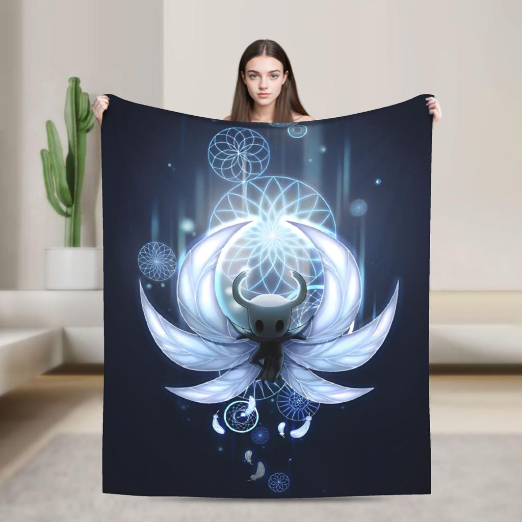 Hollow Knight Flísové Deky Akční Dobrodružství Úžasné Přehozy na Domácnost 125*100cm Kus Koberce