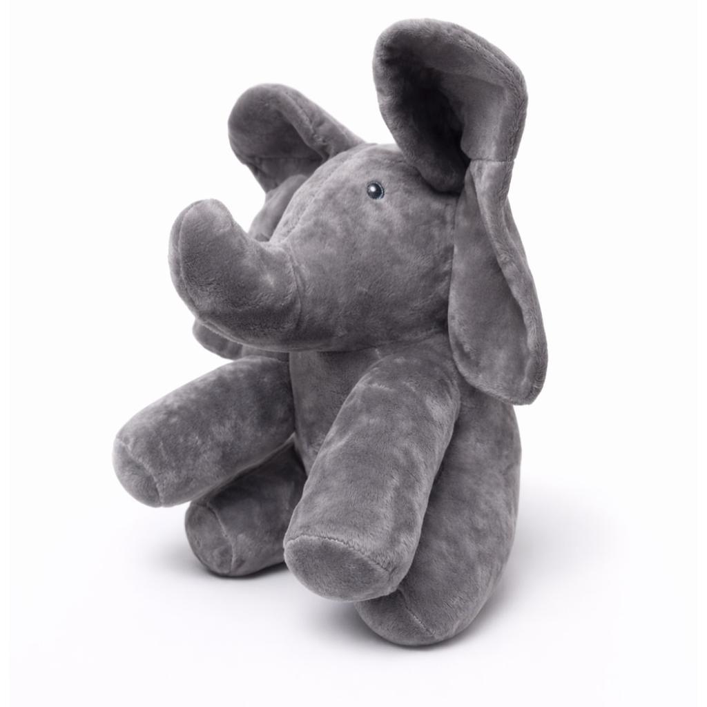 Elefant de Plus Weiches Plüschtier, Grauer Elefant Kuscheltier, 30cm Kuschelgeschenk für Babys & Kinder