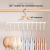 Dual-Sided Multi-Layer Clothes and Underwear Rack with Double-Row Hooks