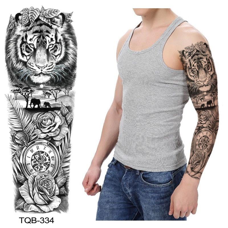Emmy Full Arm Big Flower Arm Big Pattern Tattoo Sticker Set Water Transfer Disposable Tattoo