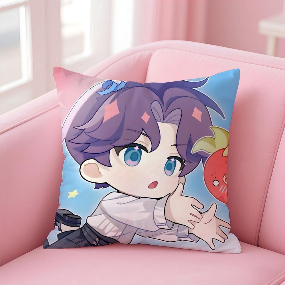 game L-Love and Deepspace Cushion Cover Comfortable Reversible Pillow Cover Ideal for Car Sofa Bedroom & Beyond